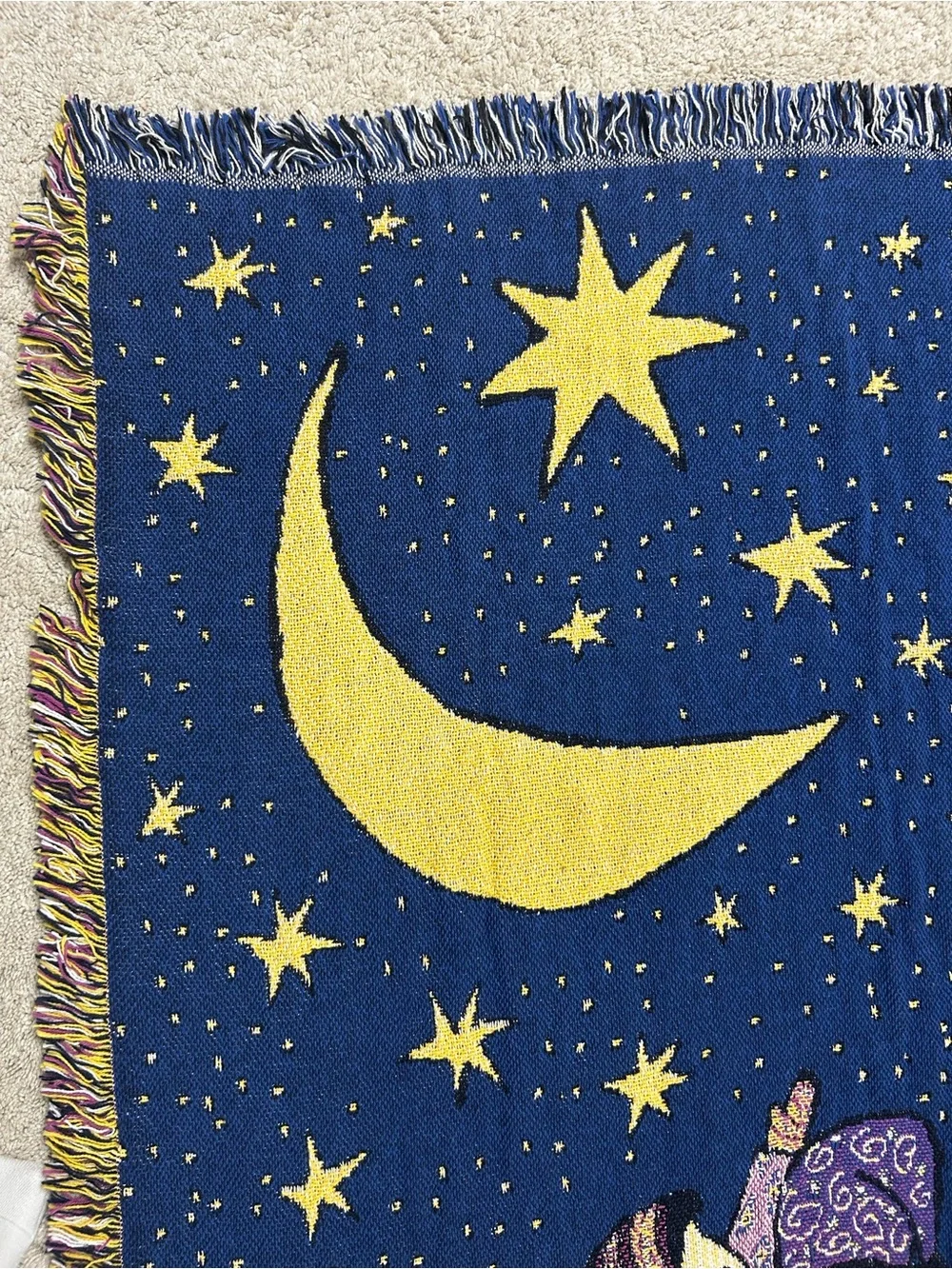 Vintage 1993 Kiki Suarez Christmas Woven Tapestry Throw Rare New